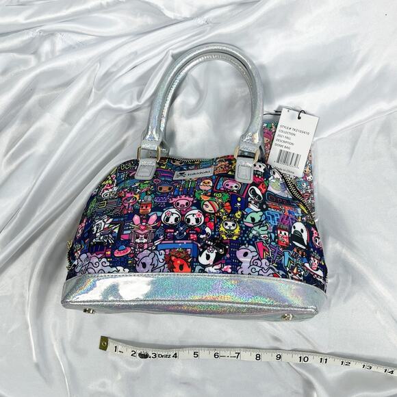 Tokidoki Midnight Metropolis Dome Bag Holographic Kawaii Purse Fall 2021 Tokyo - Picture 7 of 12